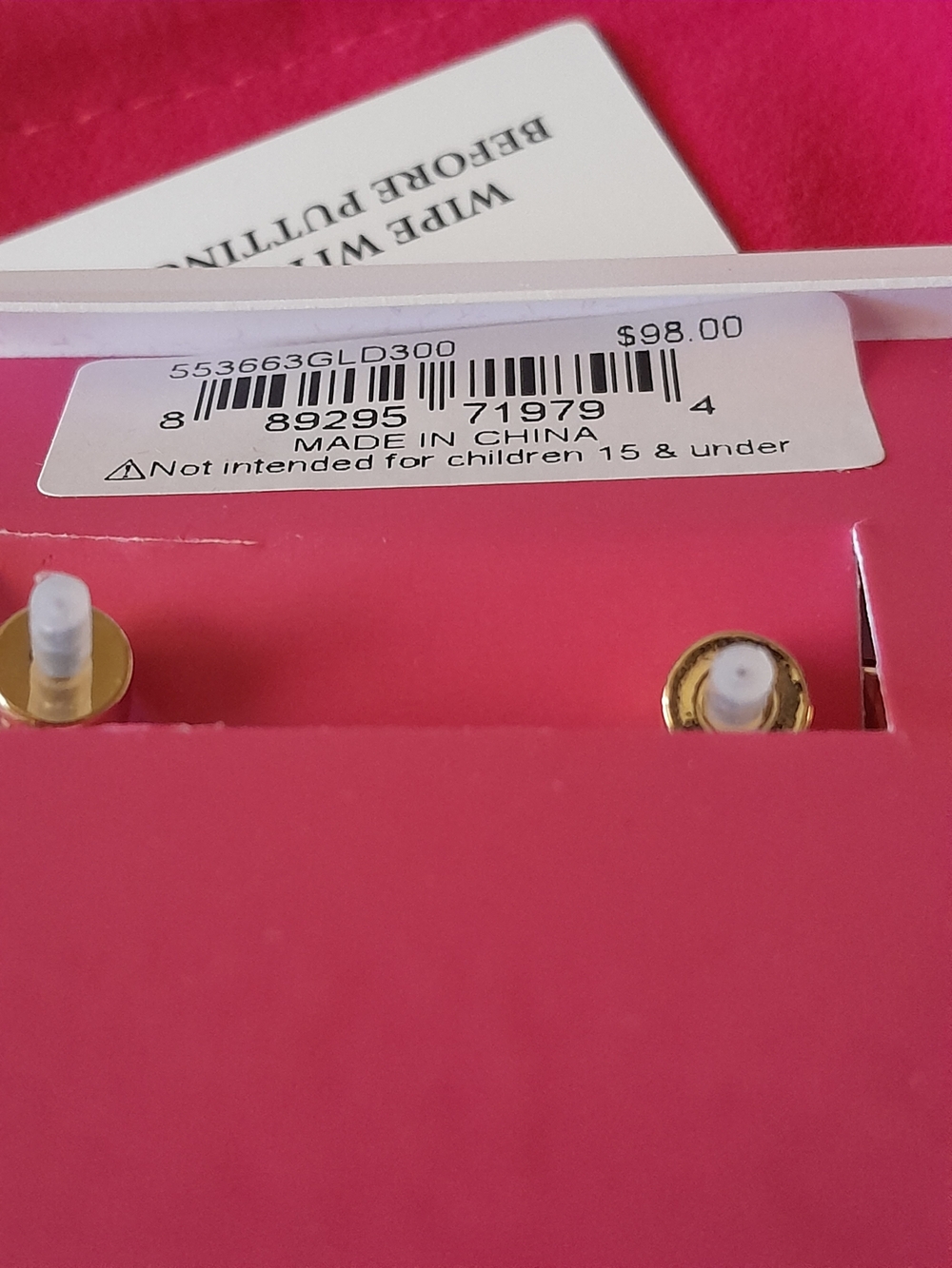Kurt Geiger Bombay Pave CZ Emerald Green Dome Hoop Earrings - Picture 5 of 7